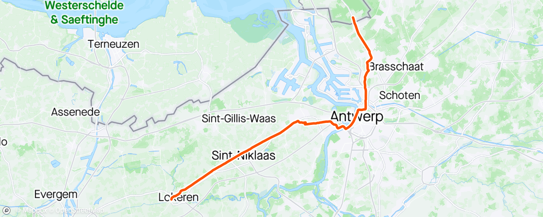 Map of the activity, Hjem fra løp