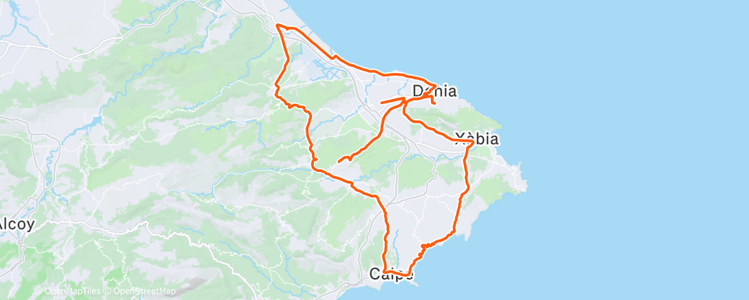Map of the activity, Morning Ride