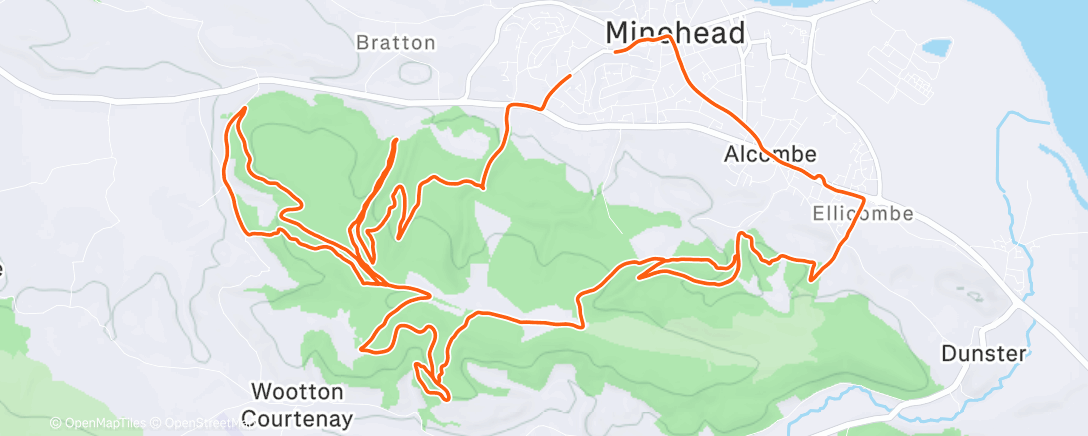 Карта физической активности (Morning E-Mountain Bike Ride)