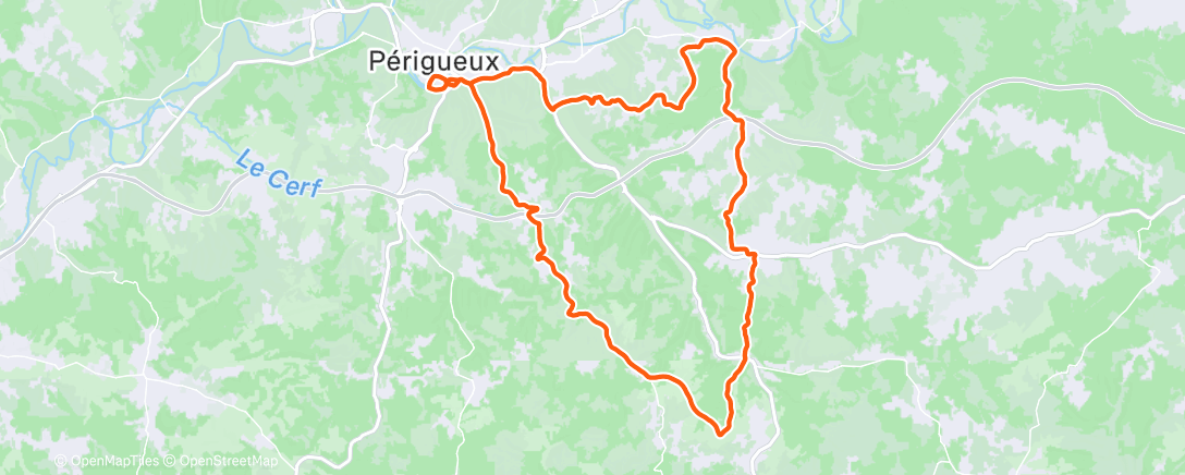 Карта физической активности (Ride🚴 (Les copains roulaient en zone 2, moi en zone survie.))