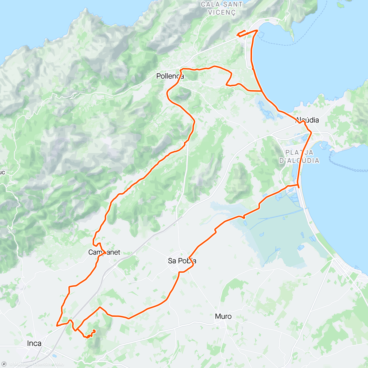 Mapa de la actividad (Santa Magdalena monastery ride)