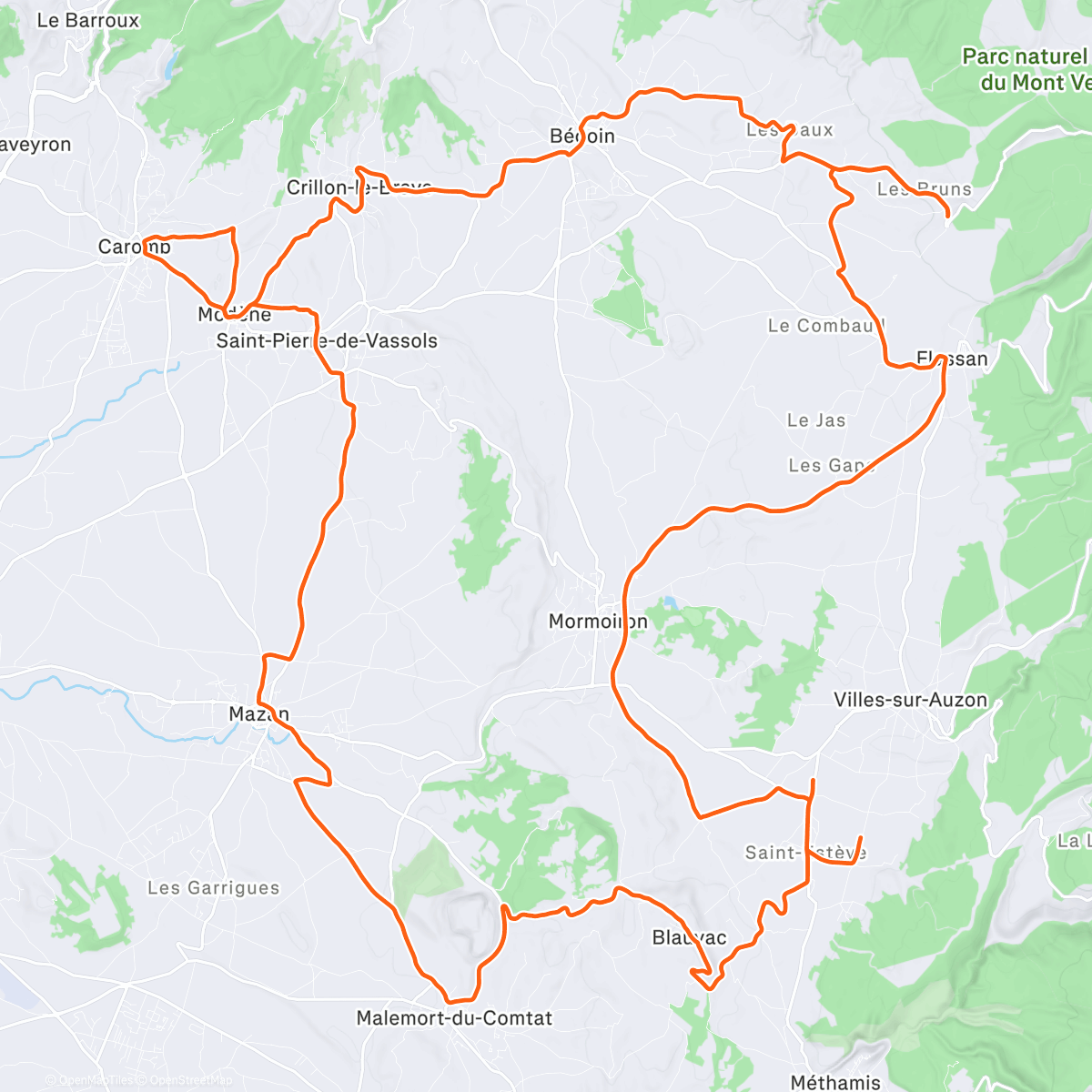 Map of the activity, De zoveelste dag op een rij..staalblauwe hemel, volop zon. Er was dit keer wel wind. Waardoor het koude gevoel van 4 graden toch naar een kpude gevoel van 0 graden ging. Genoten van deze mooie rit. Even de MV opgereden tot aan “ Le virage” Het zicht was s