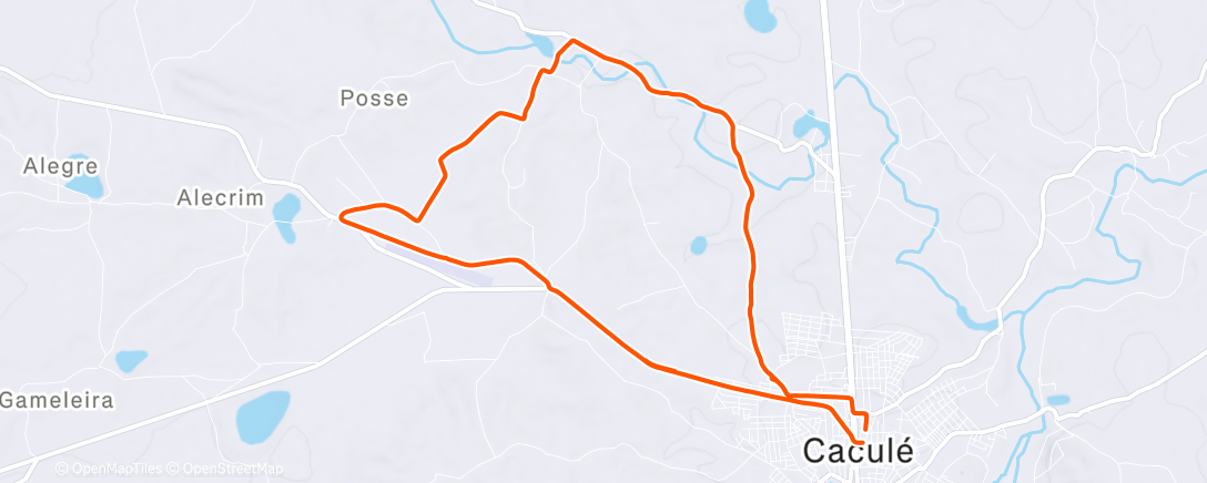 Map of the activity, Afternoon Ride