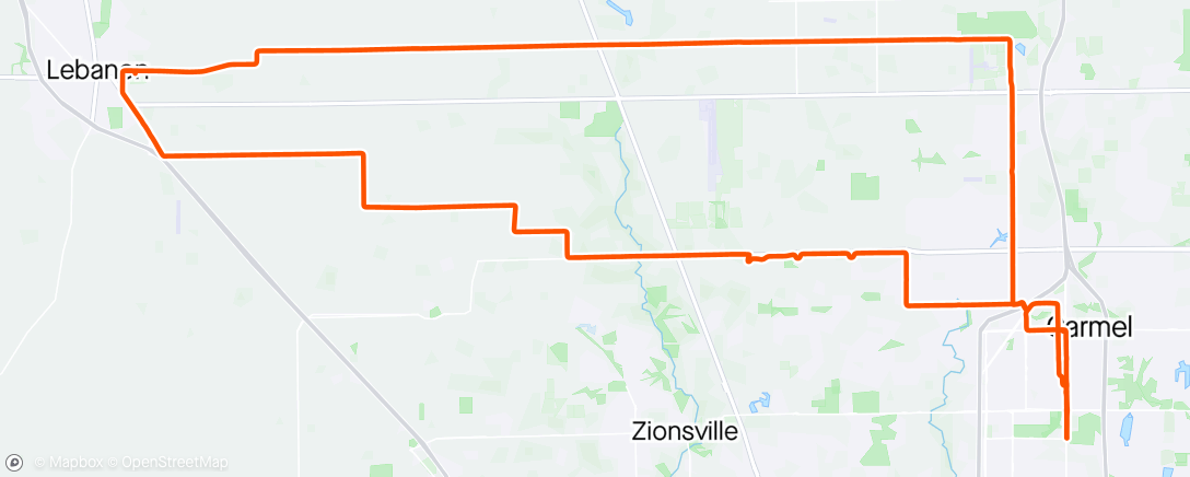 Map of the activity, Sunday recovery ride