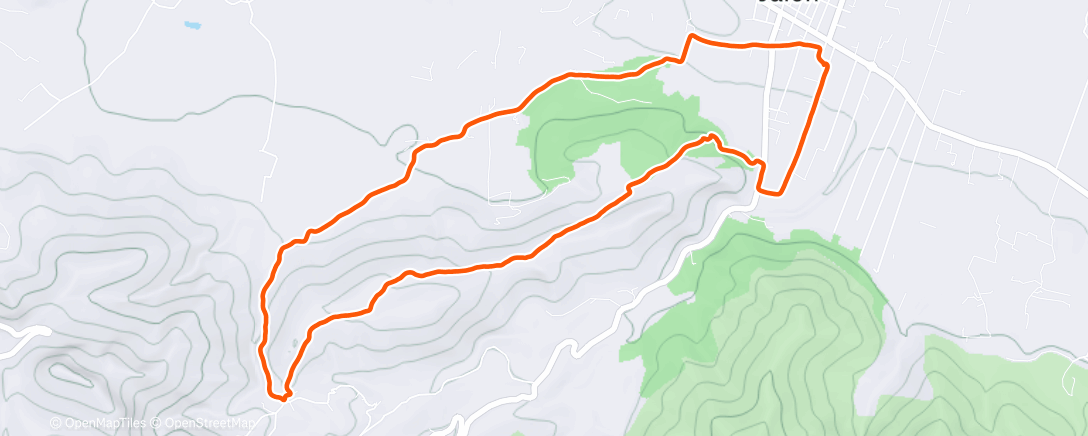Map of the activity, Morning Trail Run