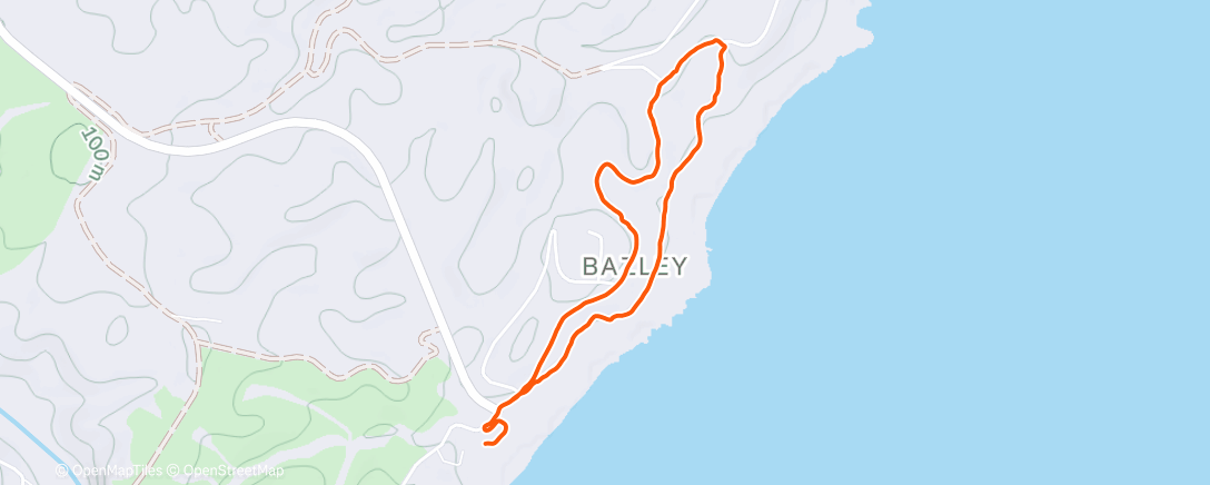 Map of the activity, Morning Run