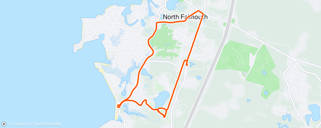 Map of the activity, Morning Run