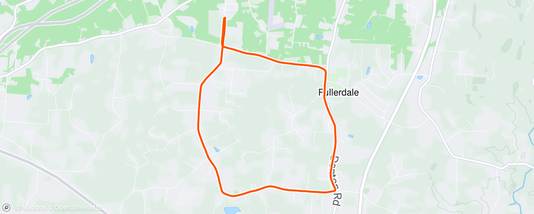 Map of the activity, Morning Run