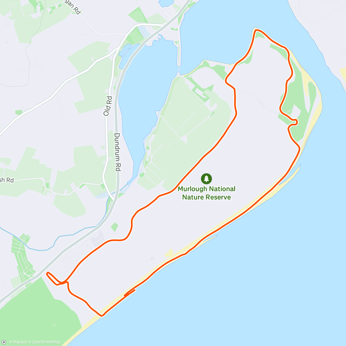 Mapa de la actividad, Murlough Beach and Nature Reserve