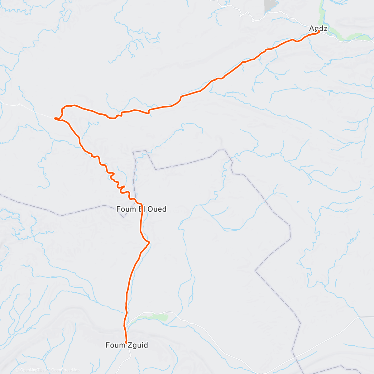 Карта физической активности (Christmas in Morocco 🇲🇦 // Day 8: Foum Zguid - Agdz)