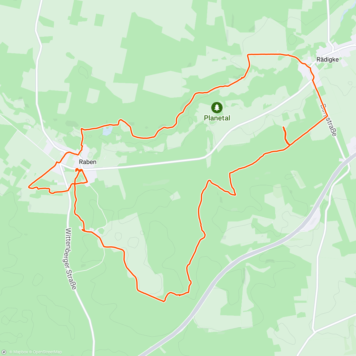 Map of the activity, A walk in the park