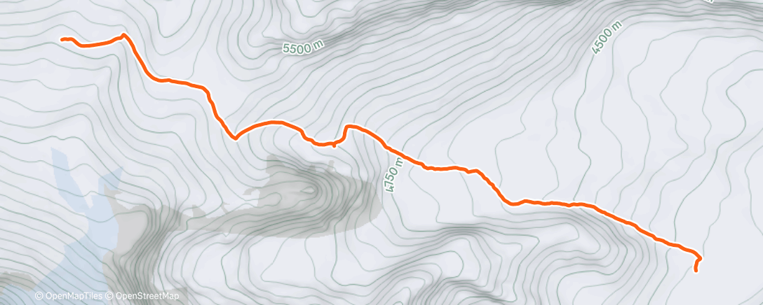 Map of the activity, Lunch Hike