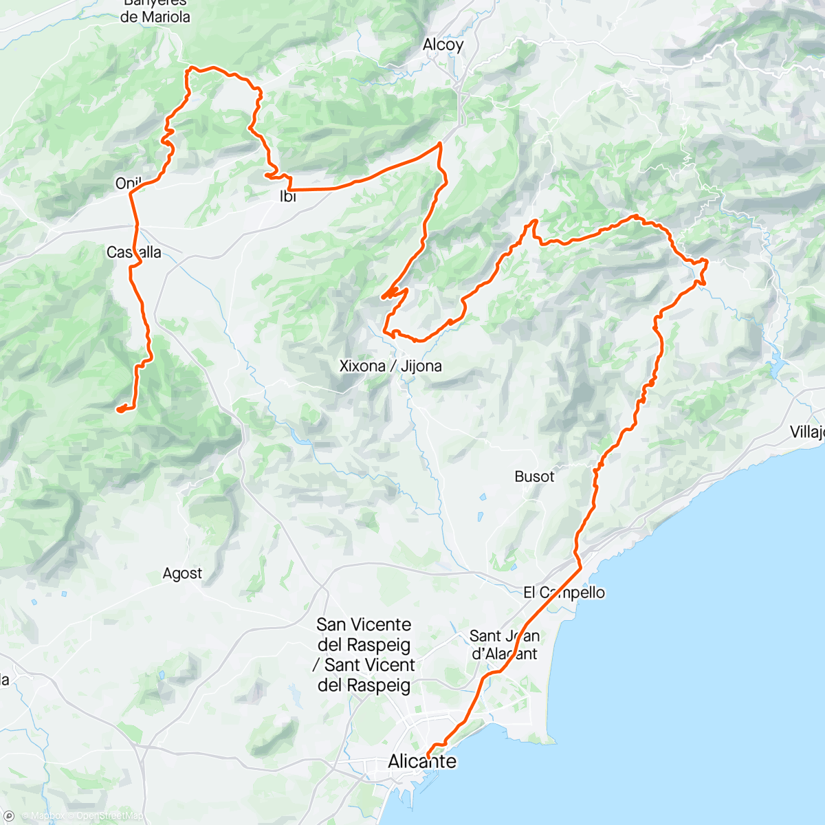Map of the activity, Setmana Valenciana day 3 🔥