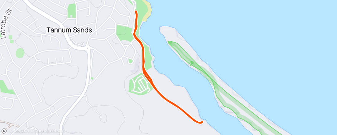 Map of the activity, Morning Run 1y120d