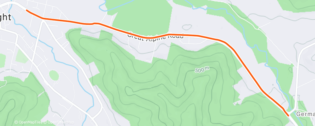 Map of the activity, Afternoon Ride