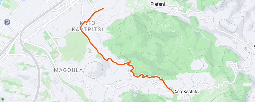 Mapa de la actividad (MAY DAY 🌺 Trail Run / X4 the TOP⛰️ Ano Kastritsi)