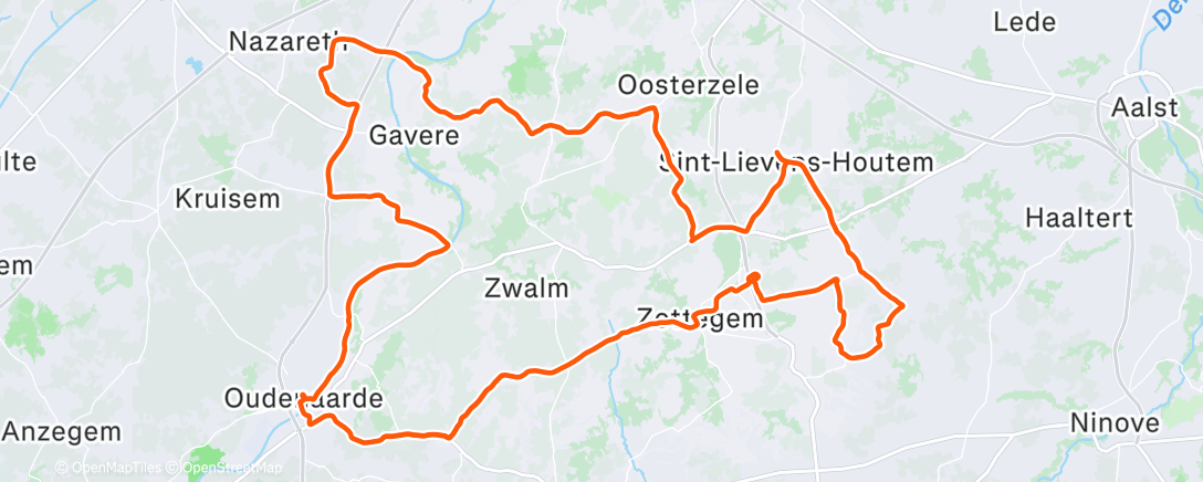 Mapa de la actividad (Lunch Ride)