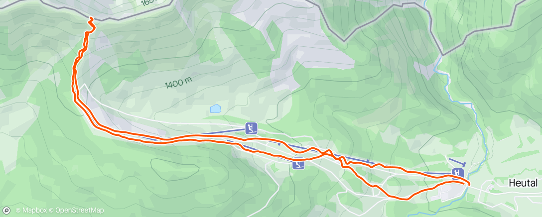 Map of the activity, Skimo #6