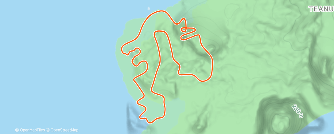 Map of the activity, Zwift - Hilly Route in Watopia