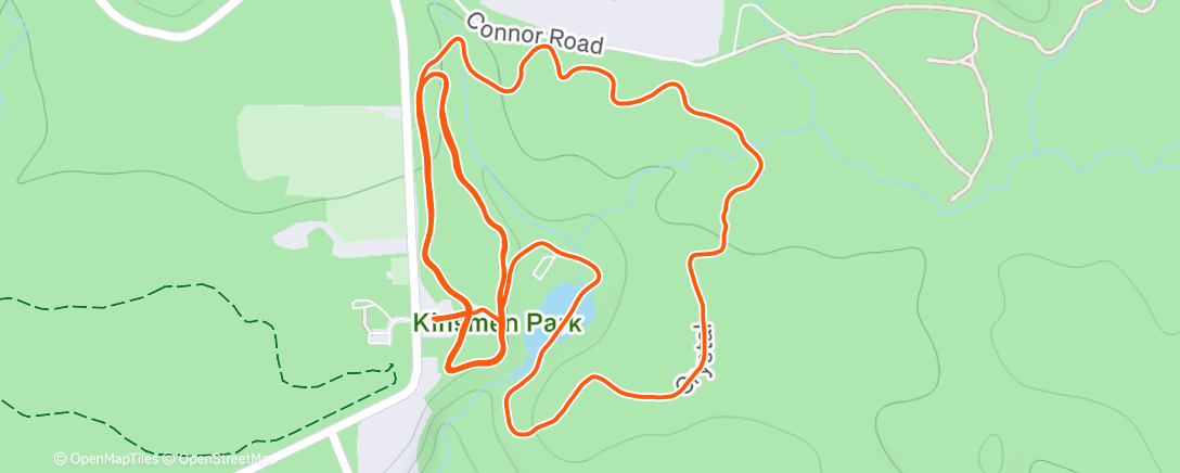 Map of the activity, Night Nordic Ski