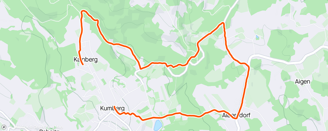 Map of the activity, Abendlauf