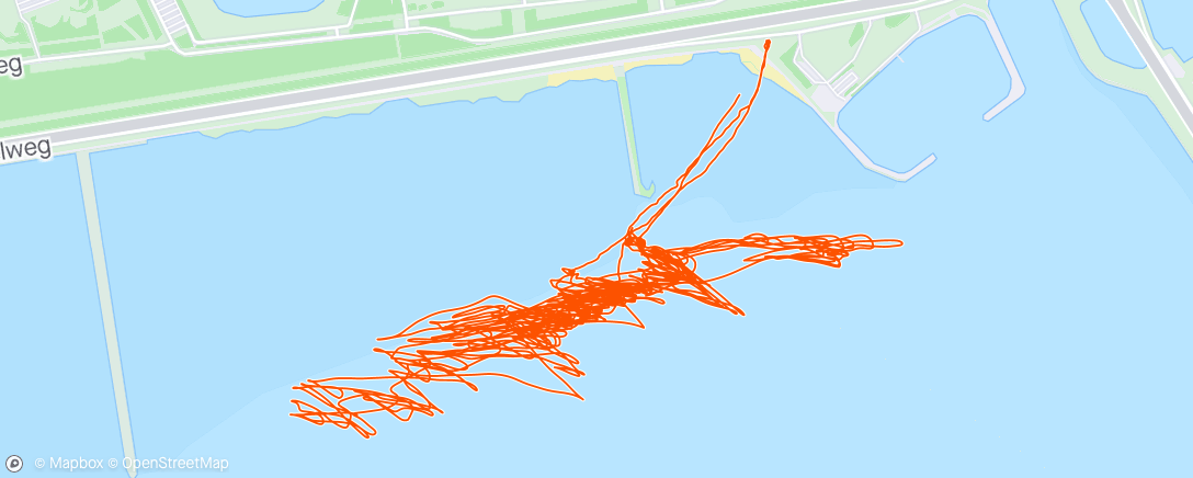 Mapa de la actividad (Kitesurfing am Abend)