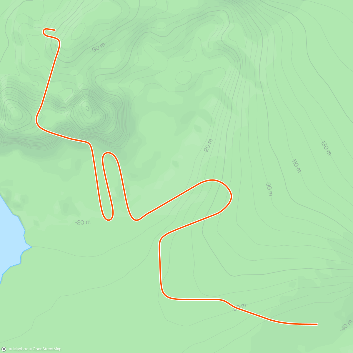 Mapa da atividade, Zwift - Race: WTRL Duathlon Opt 1 RUN (Open) on 11.1 Ocean Blvd in Watopia