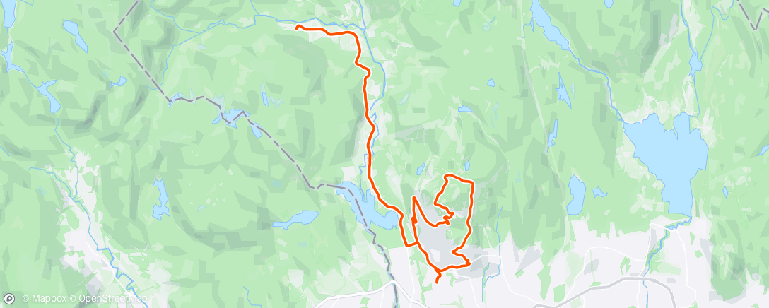 Map of the activity, Tjuvtrening