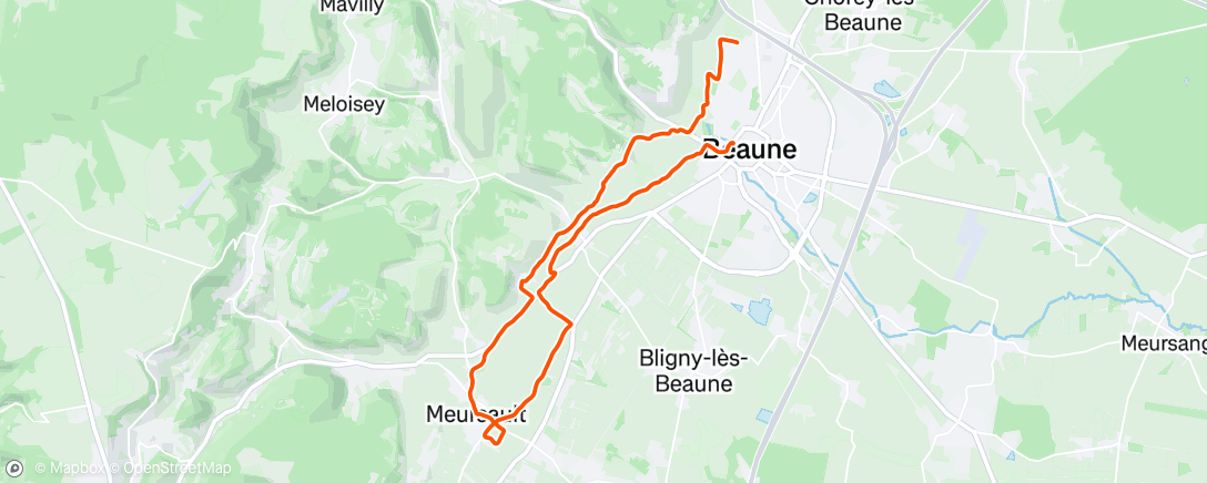 Map of the activity, Semi marathon Beaune 2024