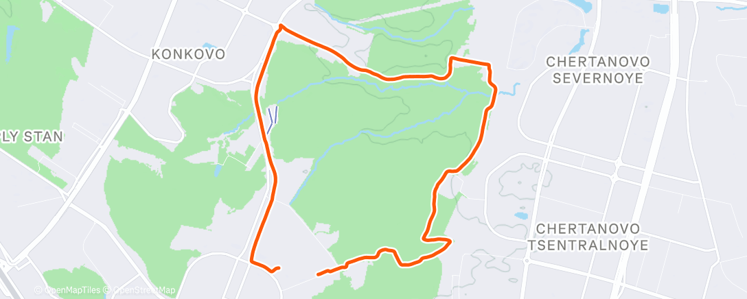 Карта физической активности (Полуденный забег)