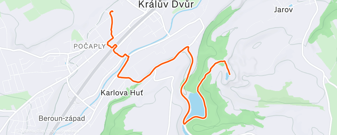 Карта физической активности (Afternoon Run)