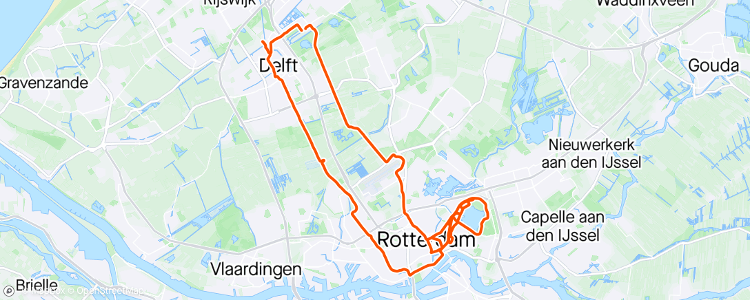 Map of the activity, Marathon Rotterdam kijken
