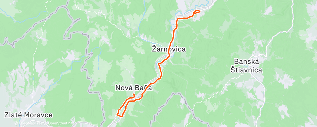 Map of the activity, Afternoon Ride