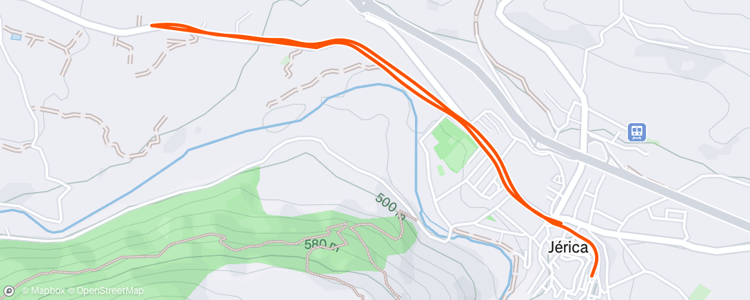 Map of the activity, Carrera de mañana