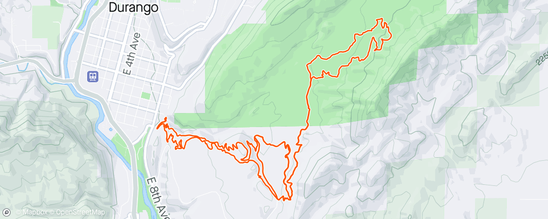 Map of the activity, Horse Gulch w/ K