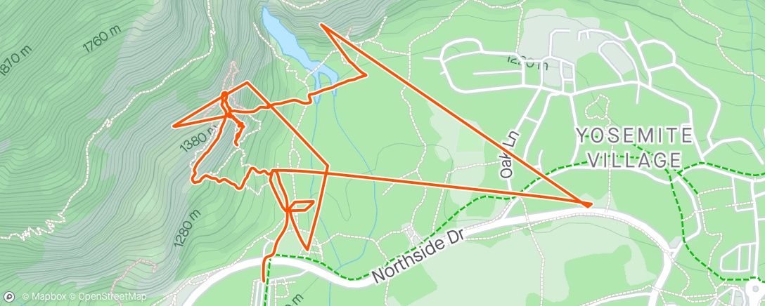 Map of the activity, Morning Trad Climb