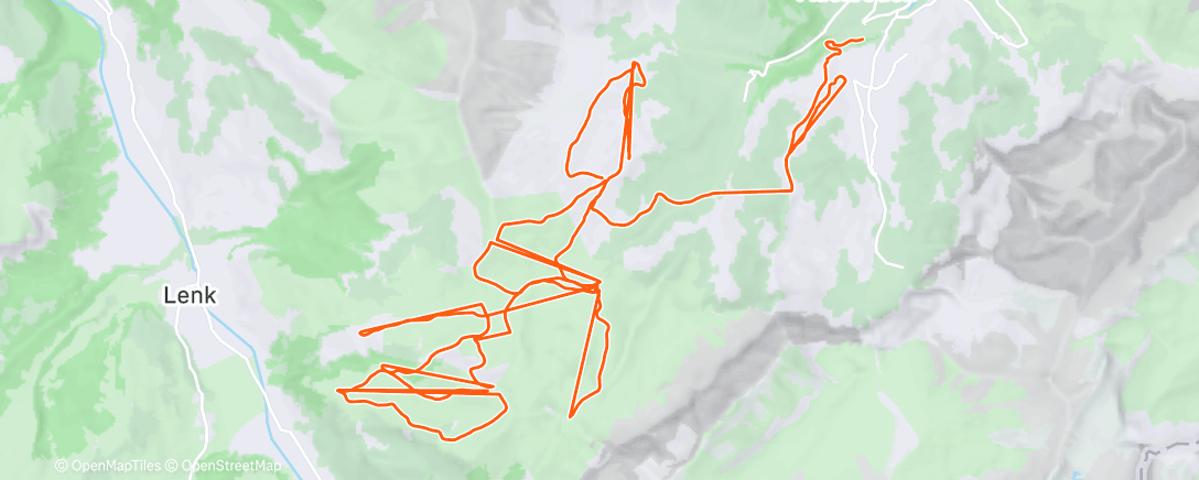 Map of the activity, Giorno 8 - Adelboden