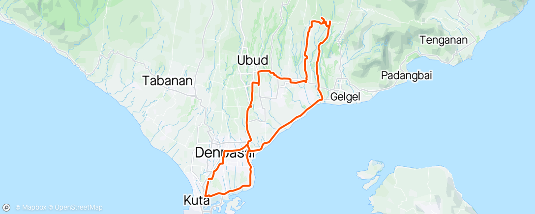 Mapa da atividade, Bali Island / バリ島でGWスタート