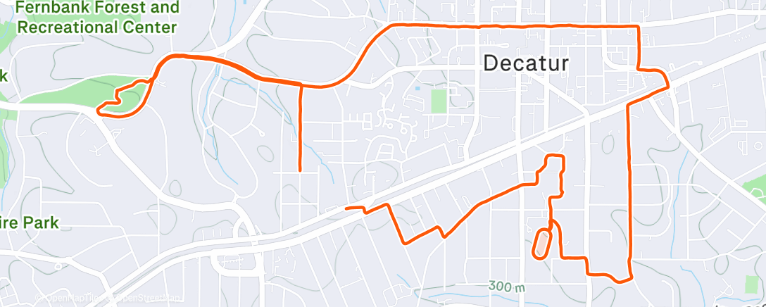 Карта физической активности (Sunday Run #2)