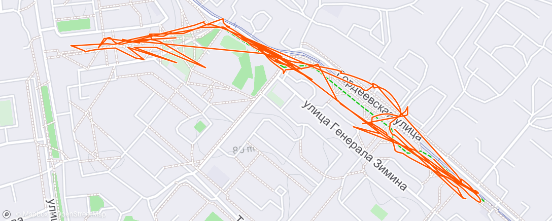 Karte der Aktivität „Полуденный забег”