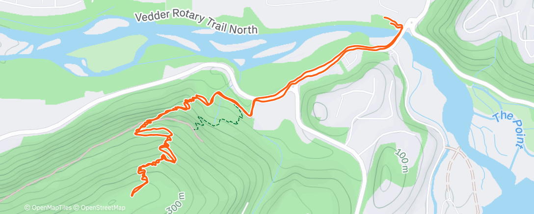 Map of the activity, Lunch Run