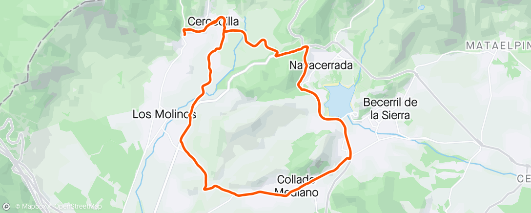 Map of the activity, Bicicleta por la mañana