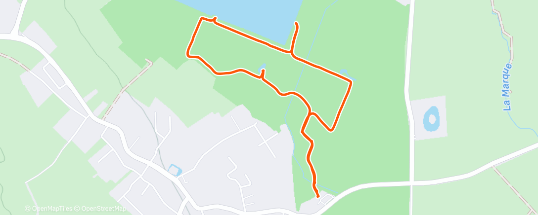 Map of the activity, Afternoon Walk