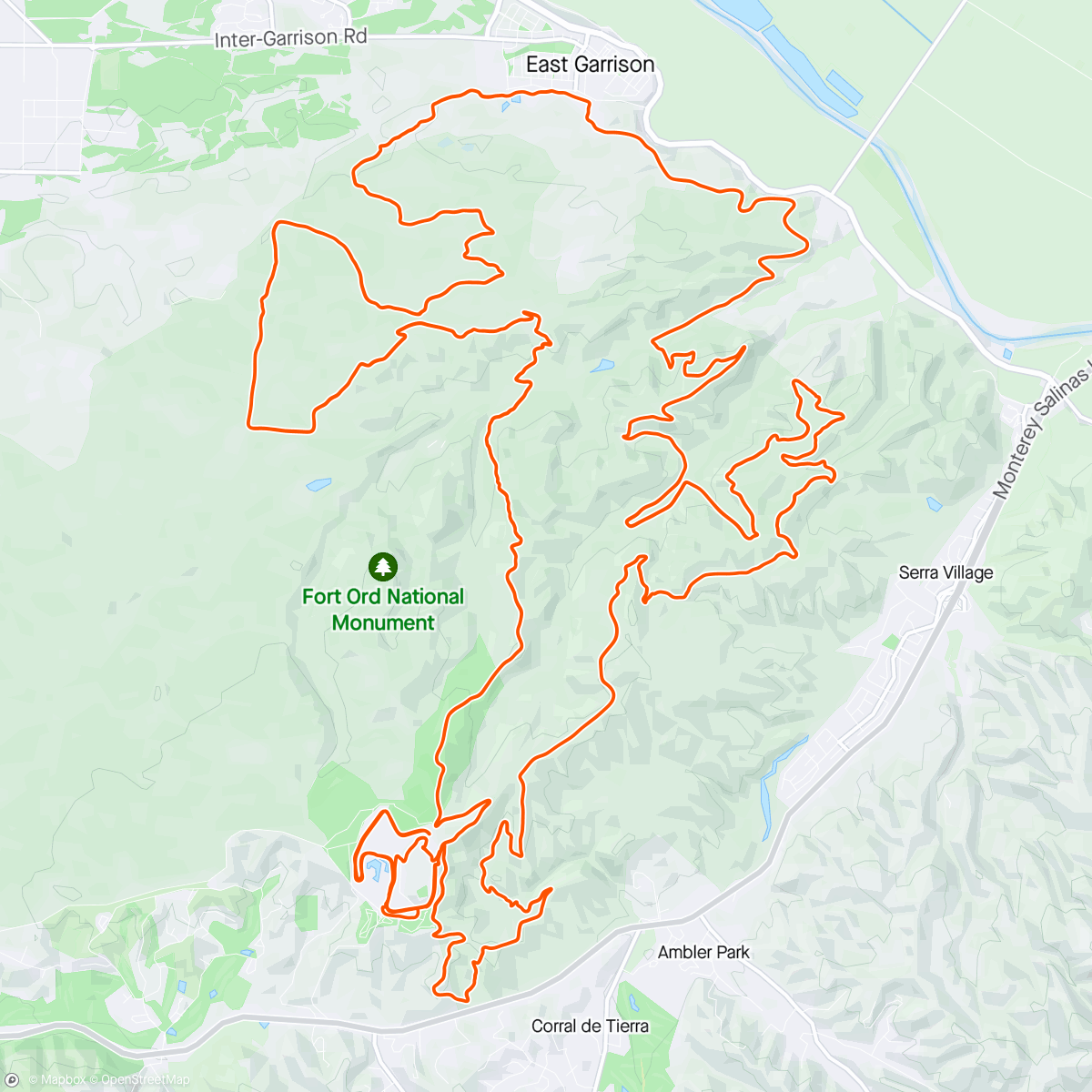 Map of the activity, Sea Otter Classic 🦦 🥇