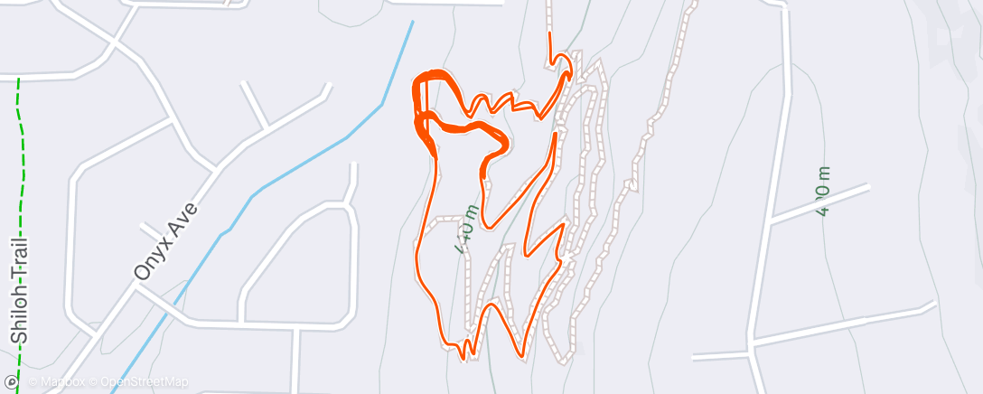 Map of the activity, Afternoon Ride