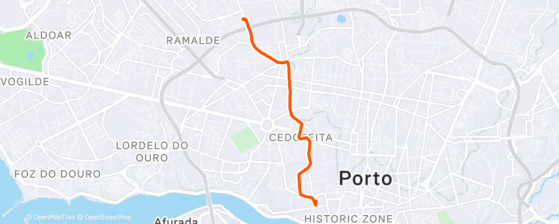 Map of the activity, #commutescount