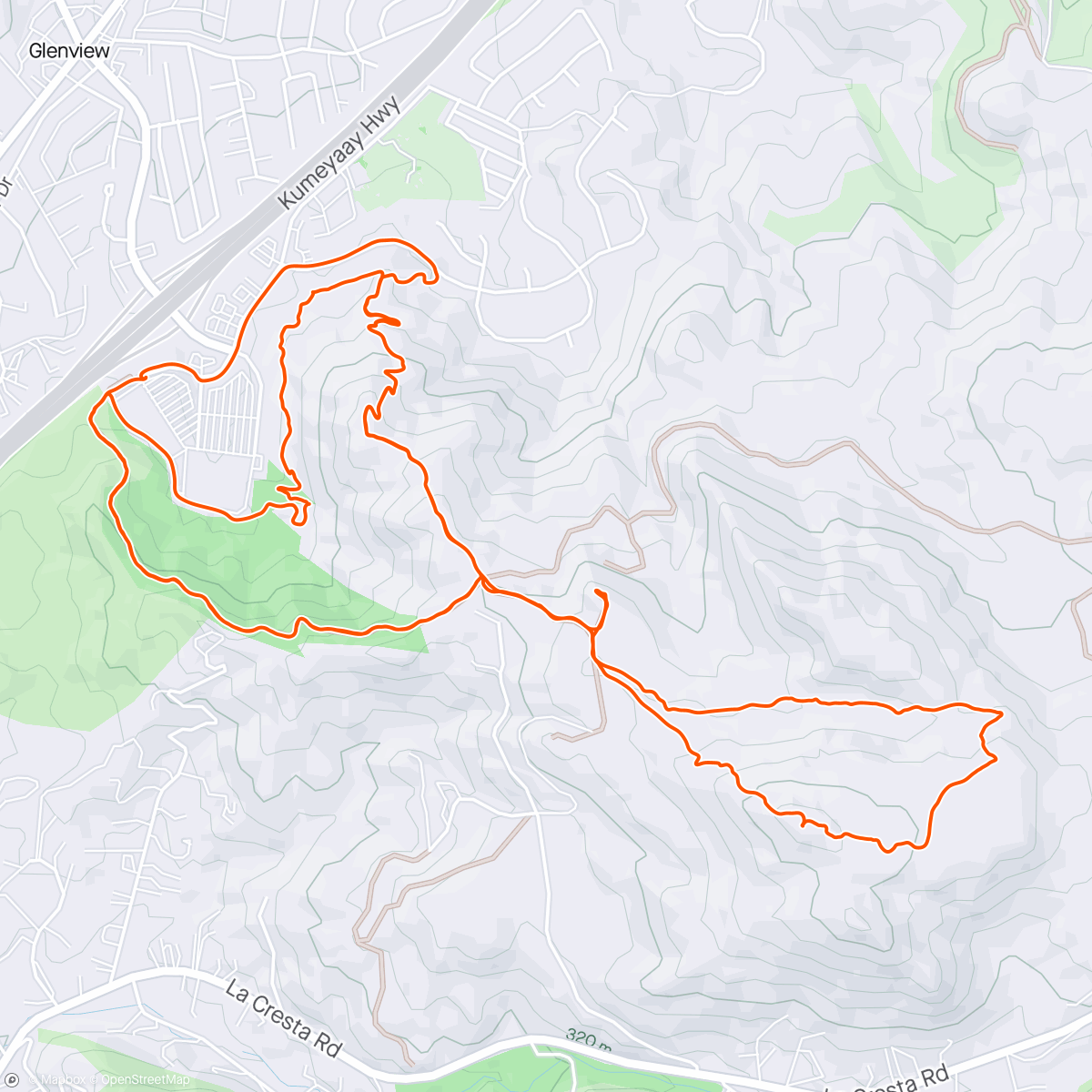Map of the activity, Up Around the Bend