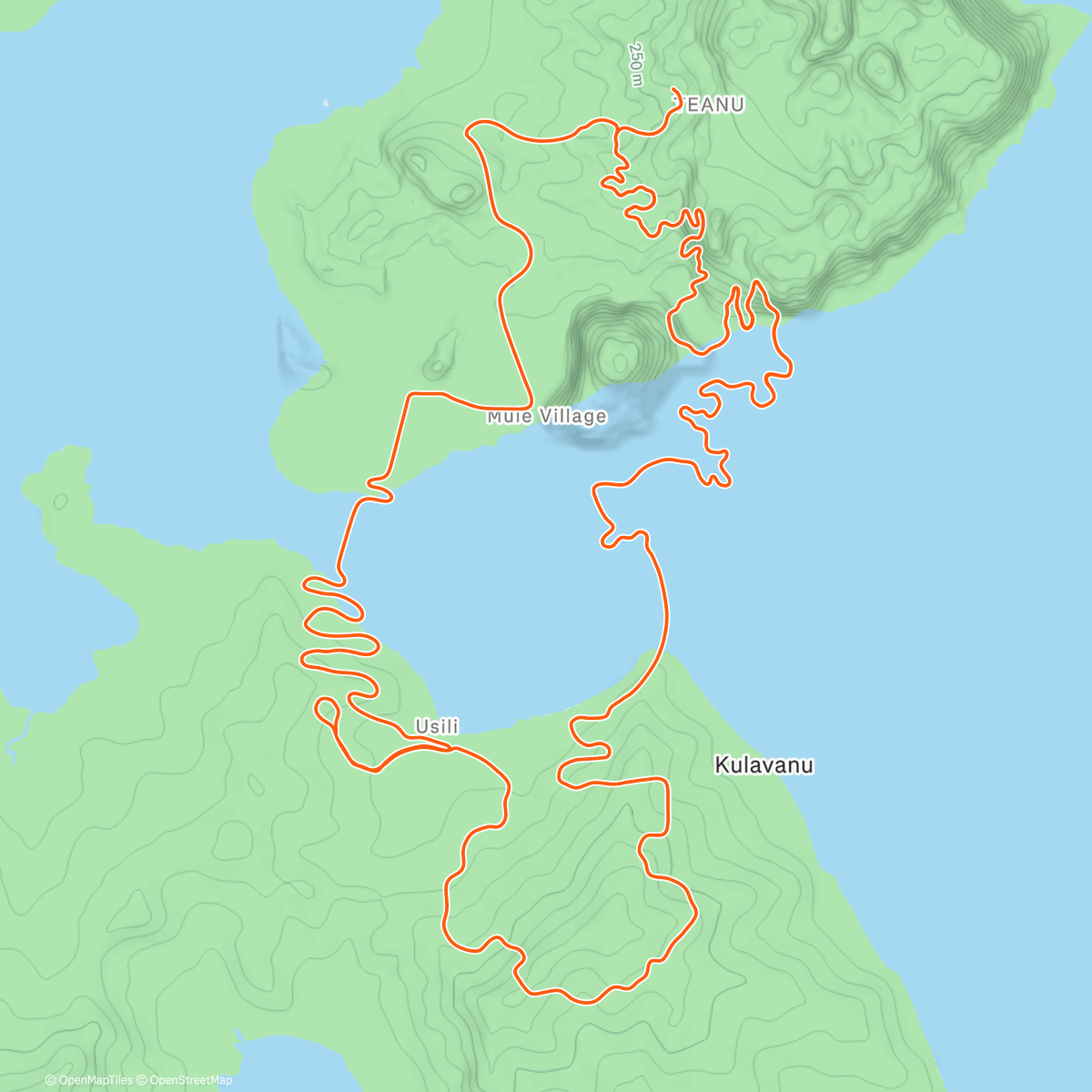 Карта физической активности (Zwift - Group Workout: Half & Full IM distance with Beyond The Line  (E) on Muir And The Mountain in Watopia)