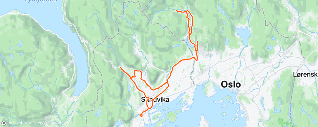 Map of the activity, OB drag med HCK