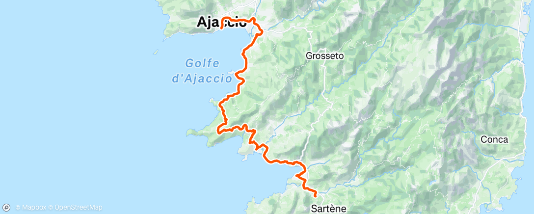 Carte de l'activité